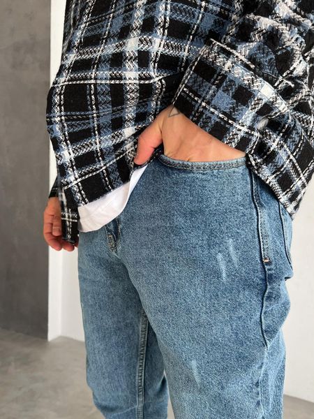 Чоловічі джинси Regular Fit сині DF1412/3 фото