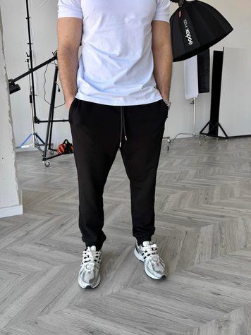 Чоловічі демісезонні штани Oslo з кишенями на блискавці чорні RD527 фото