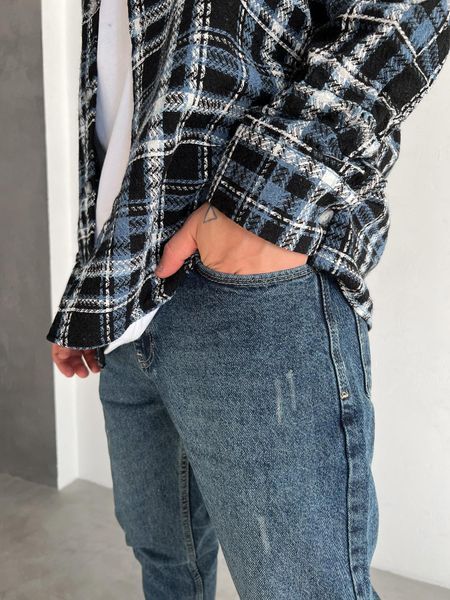 Мужские джинсы Regular Fit темно-синие DF1412/2 фото