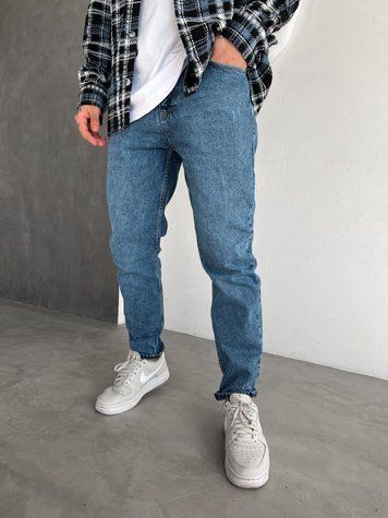 Мужские джинсы Regular Fit синие DF1412/1 фото