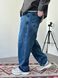 Мужские джинсы Baggy Barrel синие объёмного кроя BJ2956 фото 9