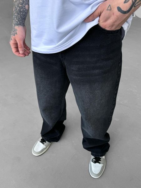 Чоловічі джинси Baggy чорні широкого крою DF2258/26 фото