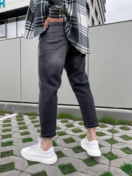 Мужские джинсы голубые прямого кроя GD831/2 фото