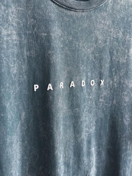Мужская оверсайз футболка PARADOX серая MC287 фото