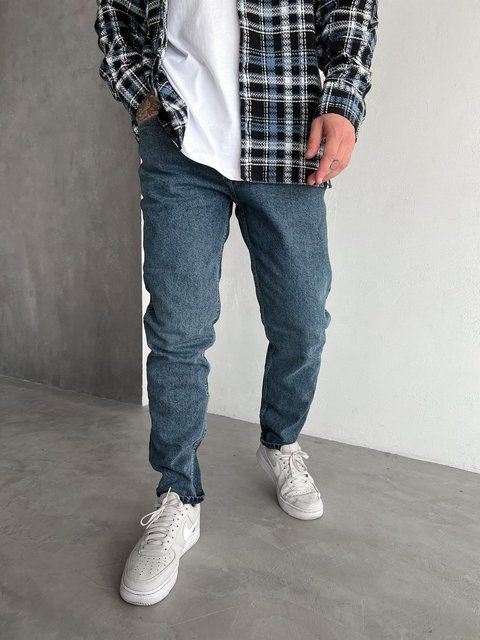 Чоловічі джинси Regular Fit темно-сині DF1450/2 фото