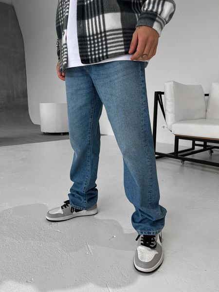 Чоловічі джинси Baggy блакитні широкого крою GD15479/3 фото
