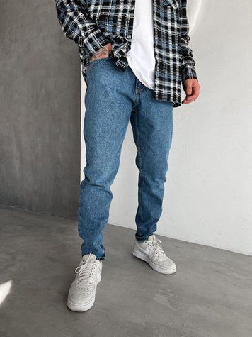 Чоловічі джинси Regular Fit сині DF1450/3 фото
