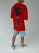 Чоловіча оверсайз футболка Usual Suspect Mickey Mouse червона MM282 фото 7